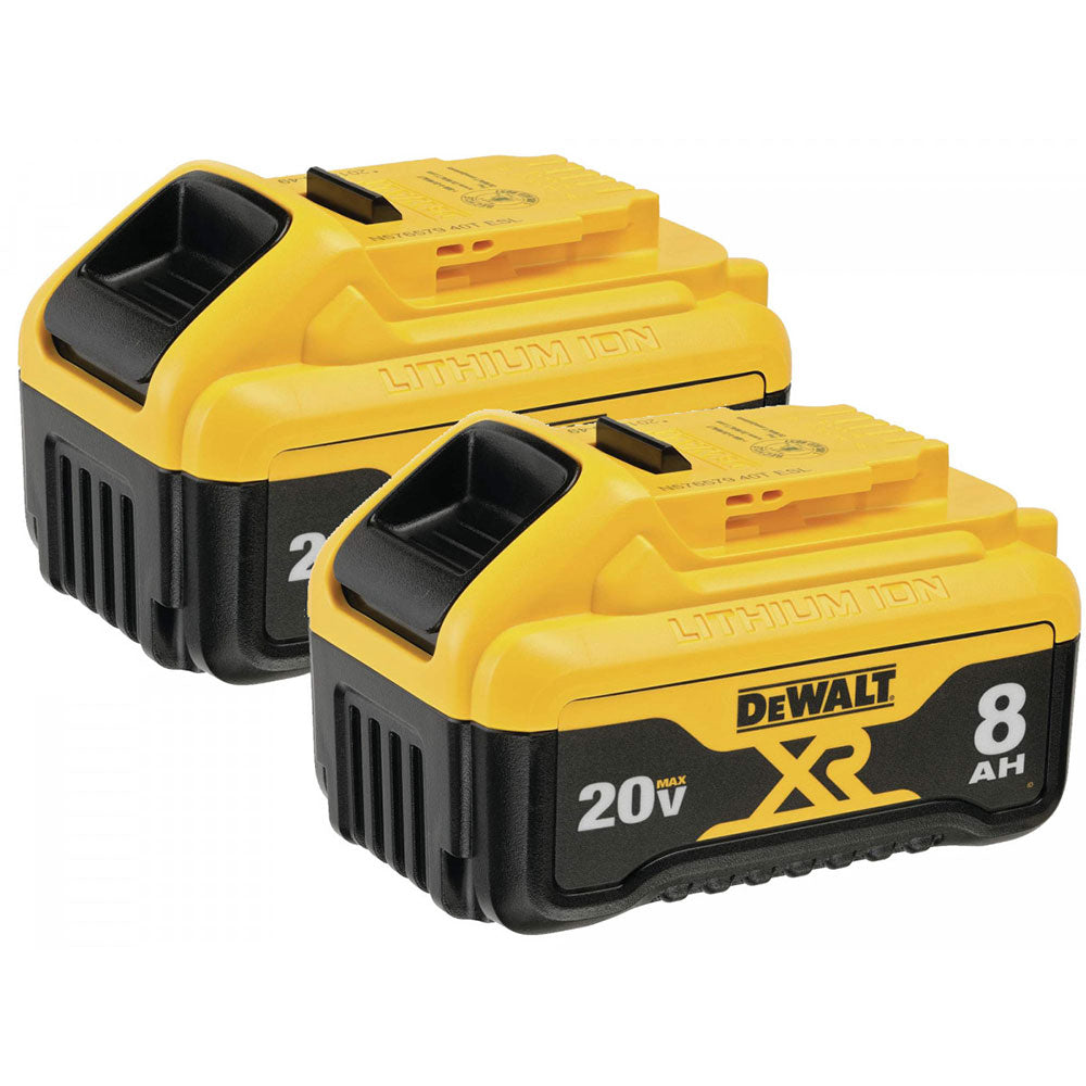 Sell your used Dewalt tools – Get cash for DeWalt DCB208-2 20V MAX* 8AH XR Lithium Ion Battery, 2 Pack at WeBuyTool.com