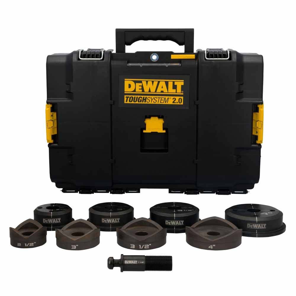 Sell your used Dewalt tools – Get cash for DEWALT DCE6004K DEWALT 2-1/2" - 4" Knockout Punch and Die Kit at WeBuyTool.com