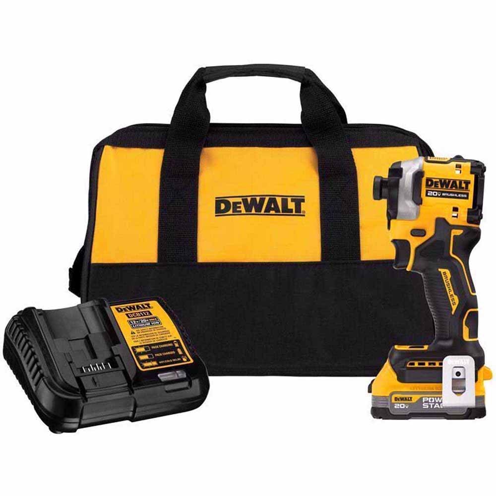 Sell your used Dewalt tools – Get cash for DeWalt DCF850E1 20V Max Atomic 1/4" Brushless Cordless 3-Speed Impact Driver Kit at WeBuyTool.com