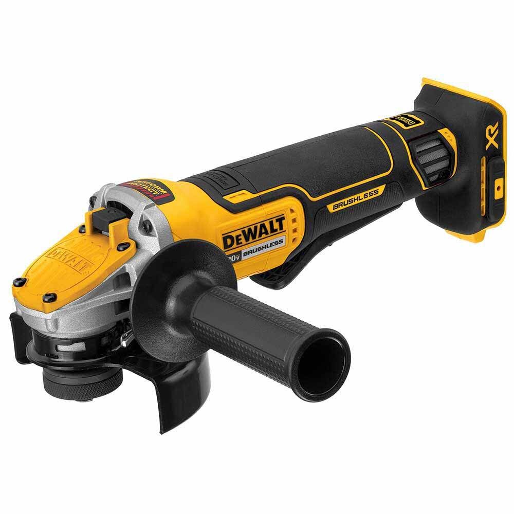 Sell your used Dewalt tools – Get cash for DeWalt DCG415B 20V XR 4-1/2" - 5" Brushless Paddle Angle Grinder - Bare Tool at WeBuyTool.com