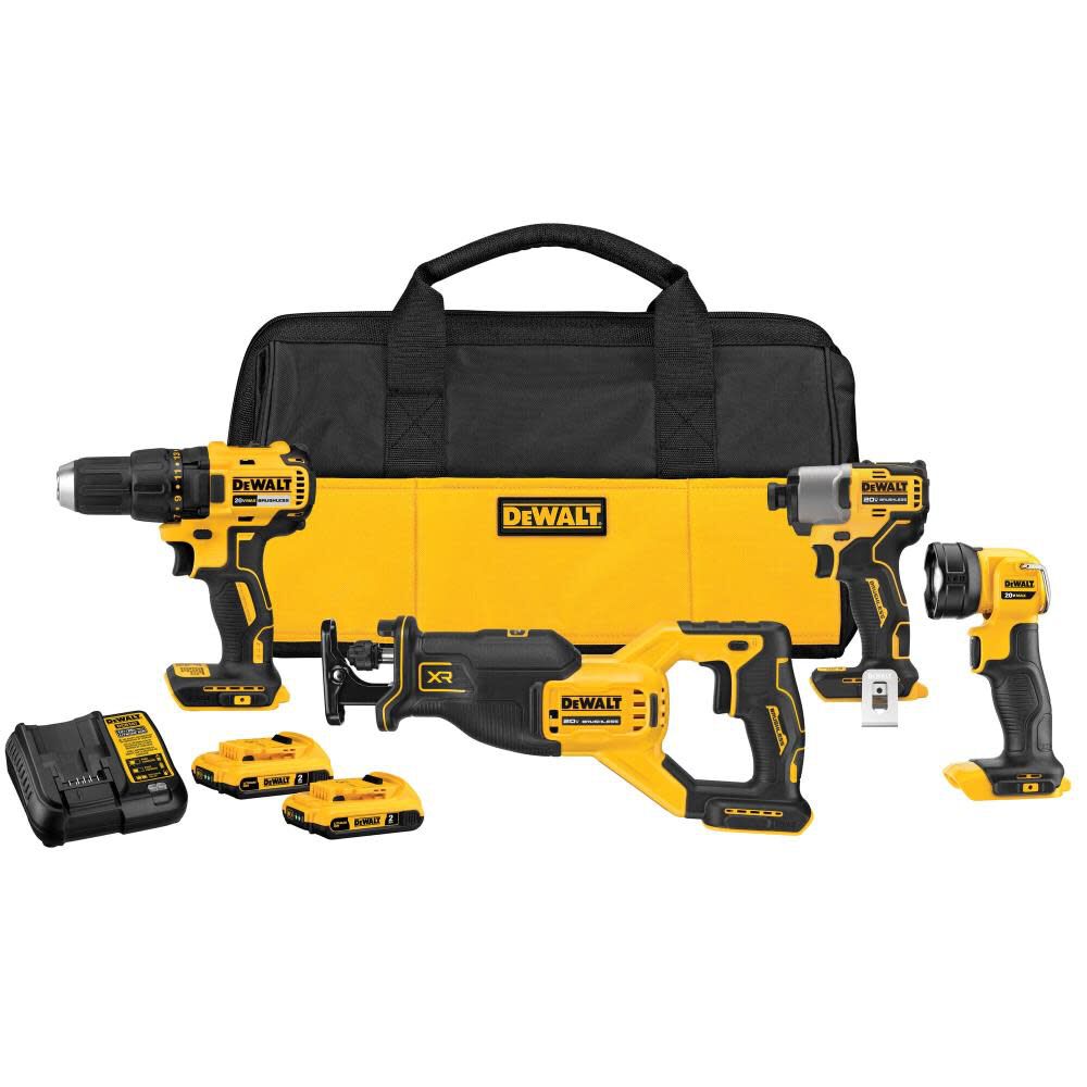 Sell your used Dewalt tools – Get cash for DeWalt DCK479D2 20V Max Brushless Cordless 4-Tool Combo Kit at WeBuyTool.com