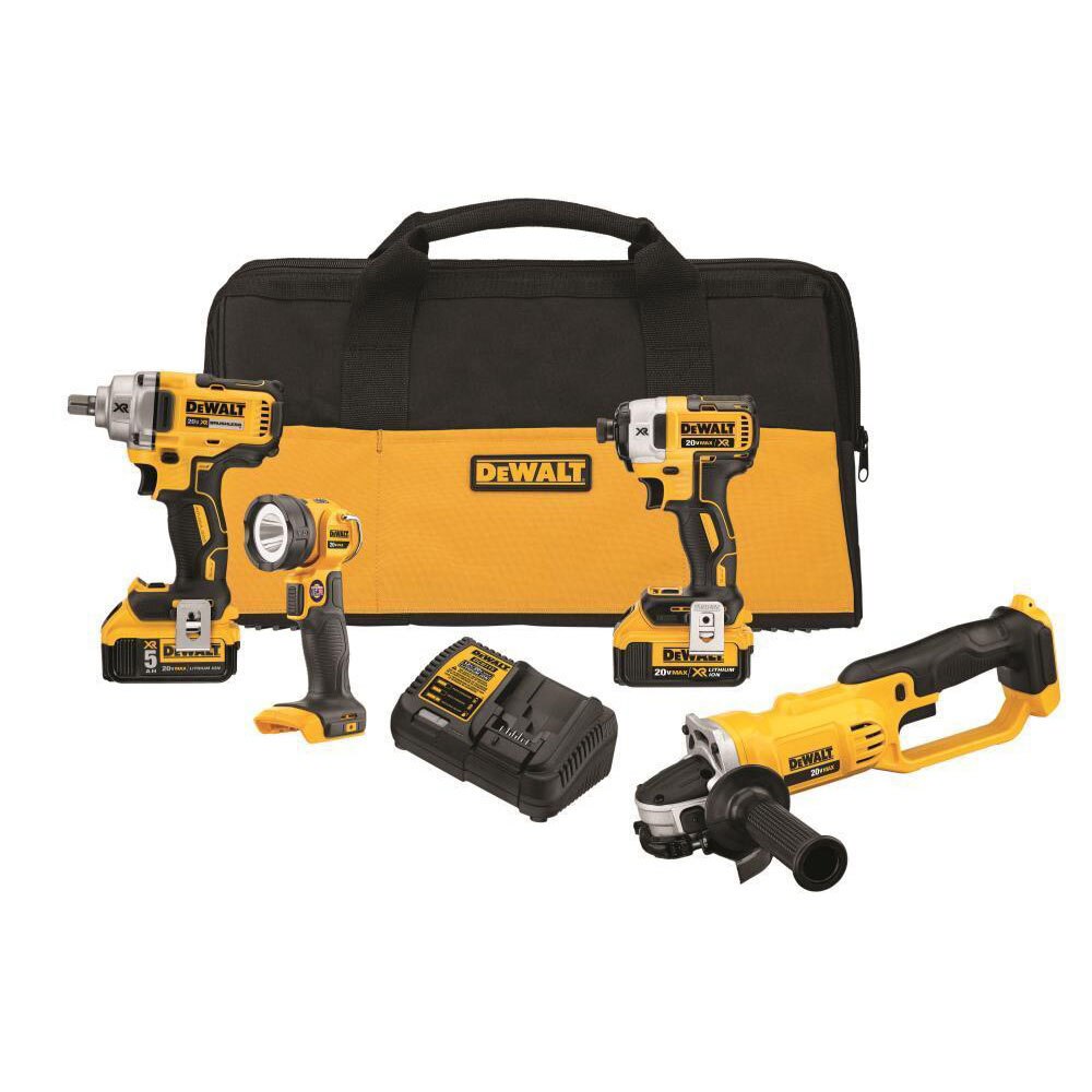 Sell your used Dewalt tools – Get cash for DeWalt DCK498P2 20V MAX 4-Tool Combo Kit (5 AH) at WeBuyTool.com