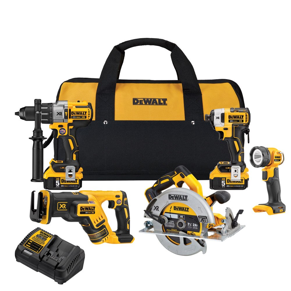 Sell your used Dewalt tools – Get cash for DeWalt DCK594P2 20V MAX XR Lithium Ion 5-Tool Combo kit at WeBuyTool.com