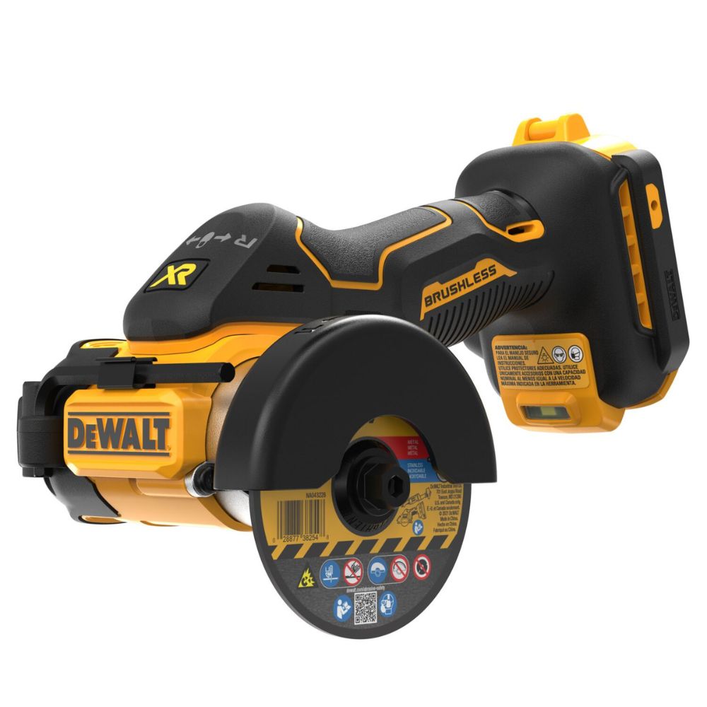 Sell your used Dewalt tools – Get cash for DEWALT DCS438E1 20V MAX XR® Brushless Cordless 3-in Cut-Off Tool Kit With DEWALT POWERSTACK™ Compact Battery at WeBuyTool.com