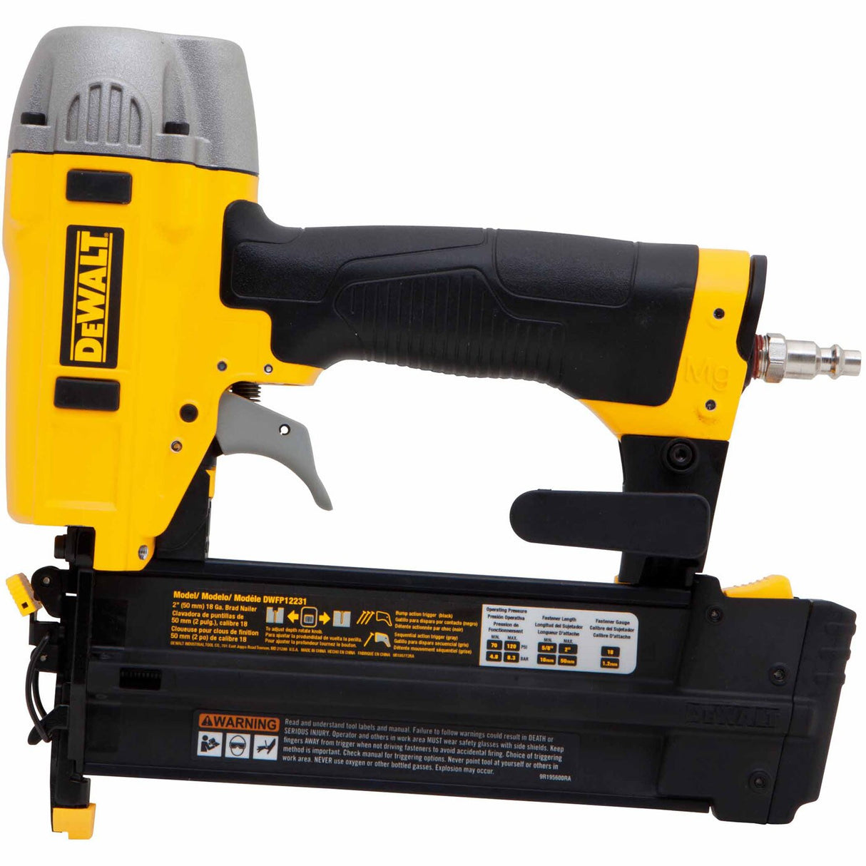 Sell your used Dewalt tools – Get cash for DeWalt DWFP12231 18 Gauge 2" Brad Nailer Kit at WeBuyTool.com