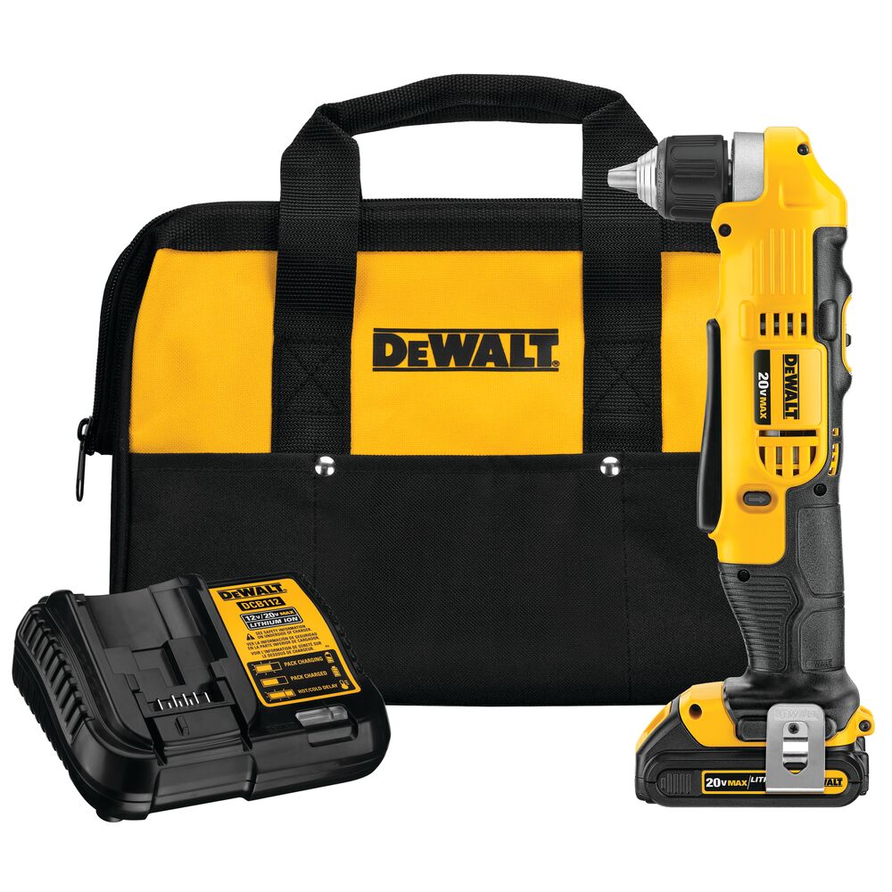 Sell your used Dewalt tools – Get cash for DeWalt DCD740C1 20V MAX Li-Ion Compact Right Angle Drill Kit (1.5 Ah) at WeBuyTool.com