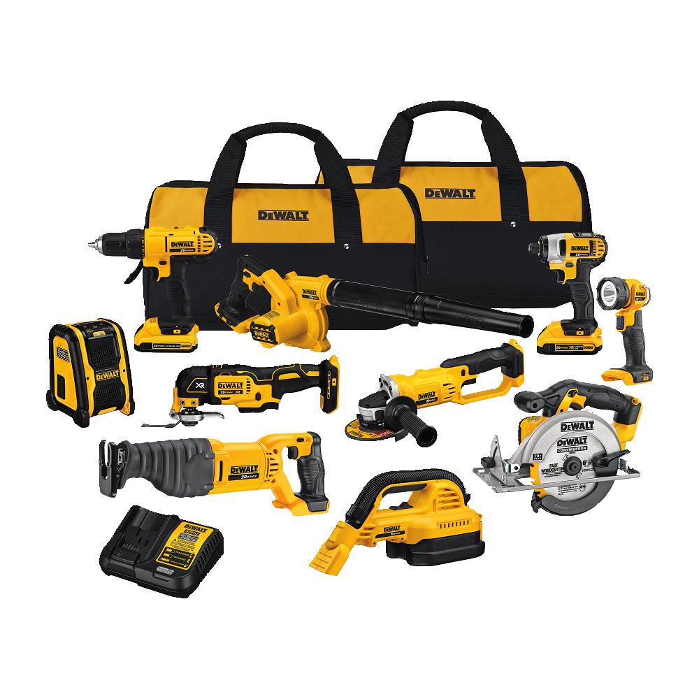 Sell your used Dewalt tools – Get cash for Dewalt DCK1020D2 20V MAX* 10-Tool Combo Kit at WeBuyTool.com