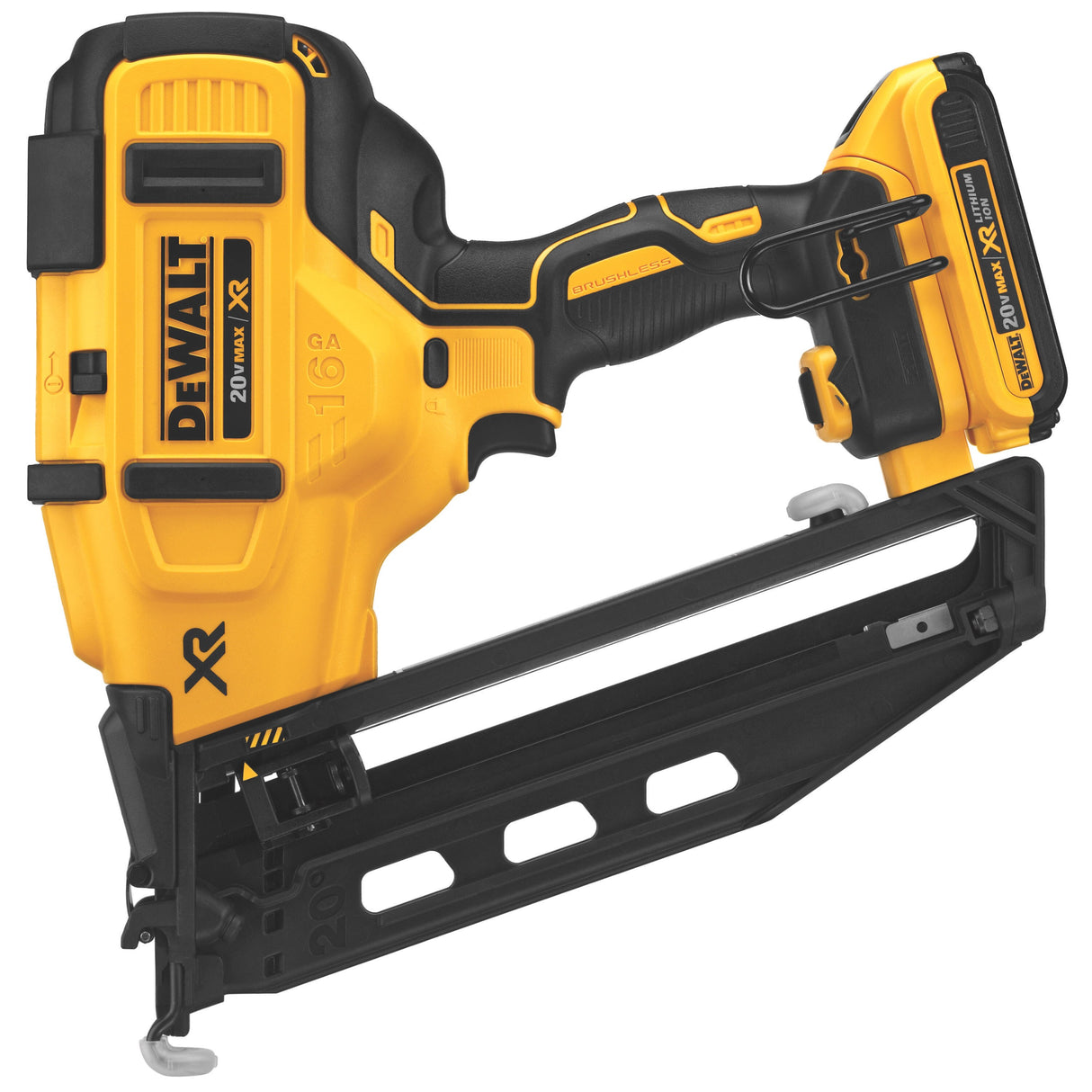 Sell your used Dewalt tools – Get cash for DeWalt DCN660D1 20V MAX 16Ga Angled Cordless Finish Nailer Kit at WeBuyTool.com