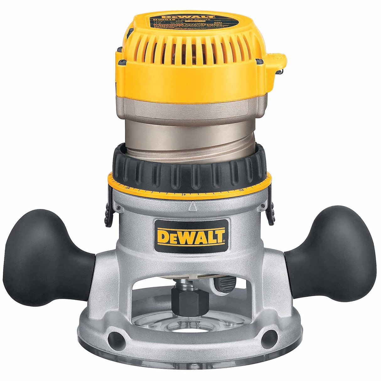 Sell your used Dewalt tools – Get cash for DeWalt DW618 2-1/4 HP (maximum motor HP) EVS Fixed Base Router with Soft Start at WeBuyTool.com