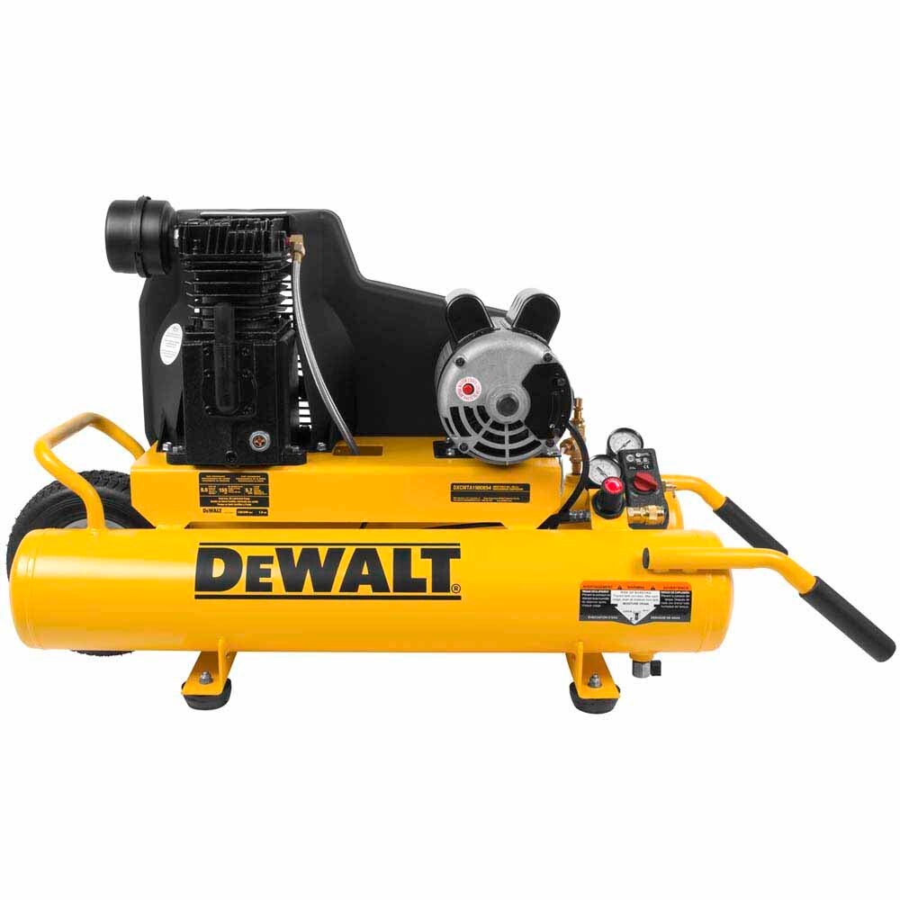 Sell your used Dewalt tools – Get cash for DeWalt DXCMTA1980854 8 Gal. 155 PSI 1.9 HP Electric Dual Voltage Wheelbarrow Air Compressor at WeBuyTool.com