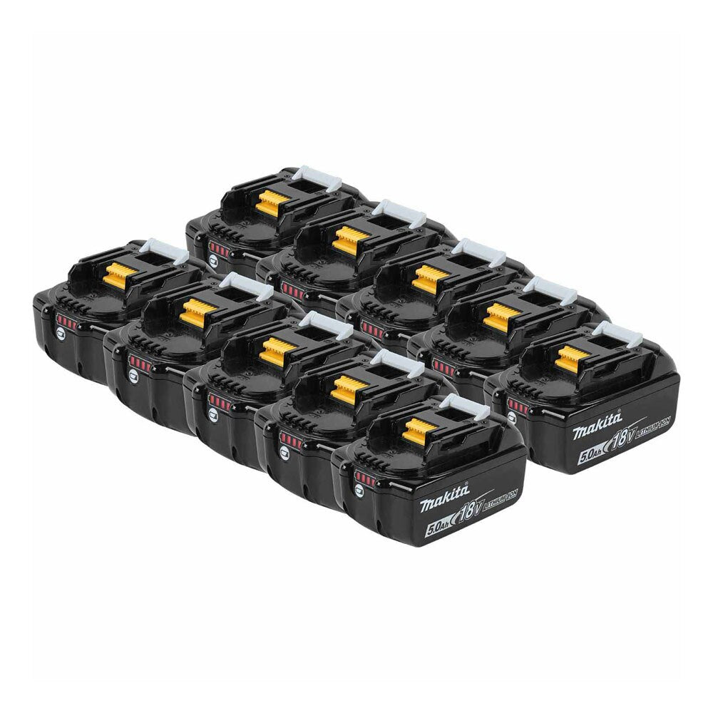 Sell your used Makita tools – Get cash for Makita BL1850B-10 18V LXT Lithium-Ion 5.0Ah Battery, 10 Pack at WeBuyTool.com