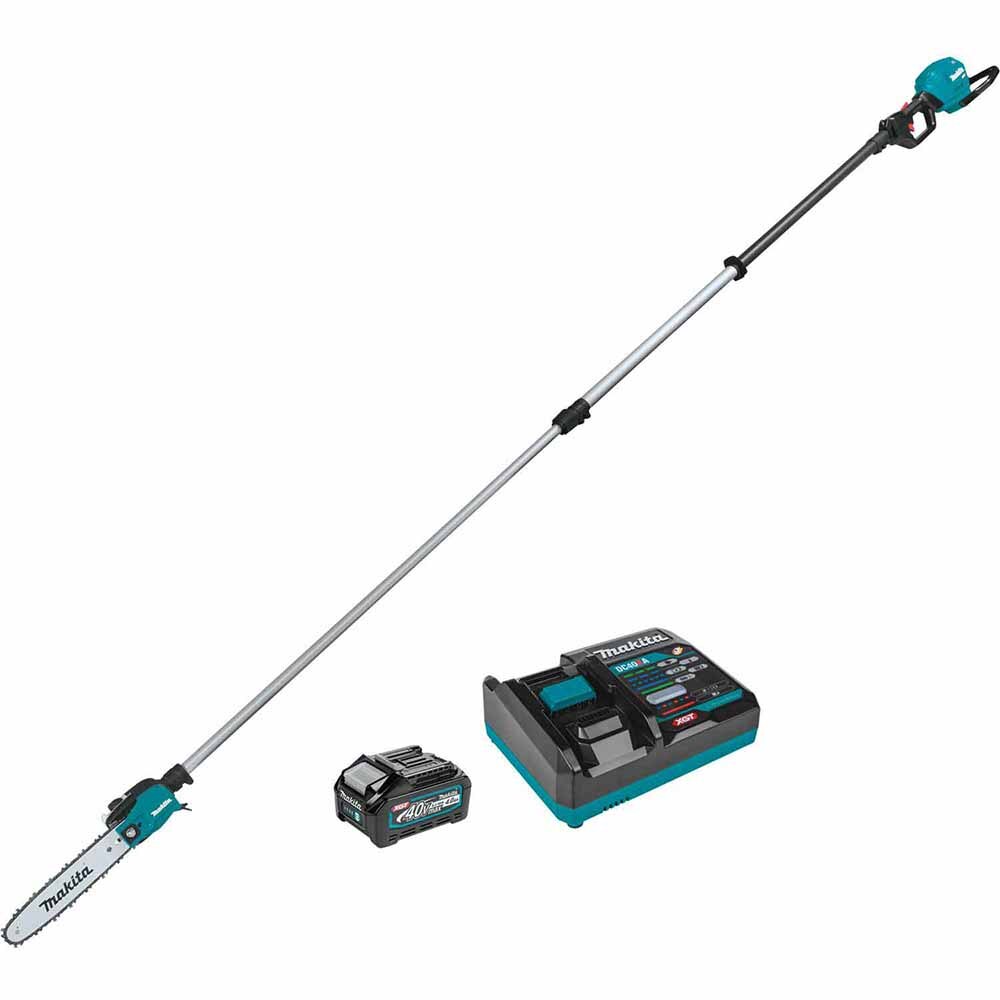 Sell your used Makita tools – Get cash for Makita GAU02M1 40V max XGT Brushless Cordless 10" Telescoping Pole Saw Kit, 13' Length (4.0Ah) at WeBuyTool.com