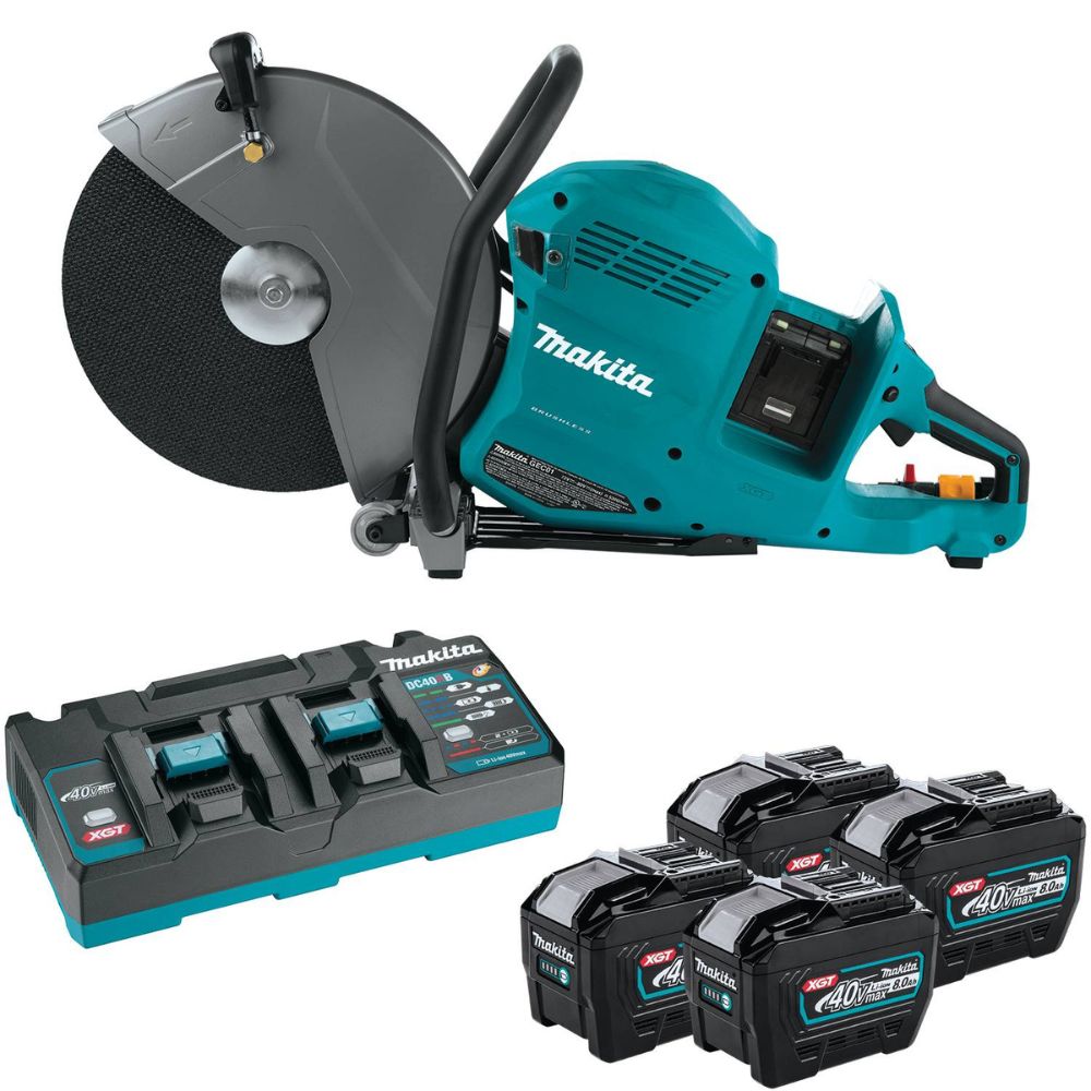 Sell your used Makita tools – Get cash for Makita GEC01PL4 80V max (40V max X2) XGT Brushless 14" Power Cutter Kit, with AFT, Electric Brake (8.0Ah) at WeBuyTool.com