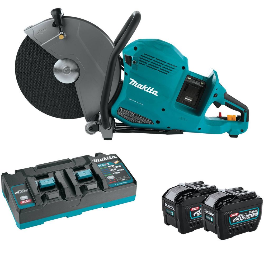 Sell your used Makita tools – Get cash for Makita GEC01PL 80V max (40V max X2) XGT Brushless 14" Power Cutter Kit, with AFT, Electric Brake (8.0Ah) at WeBuyTool.com