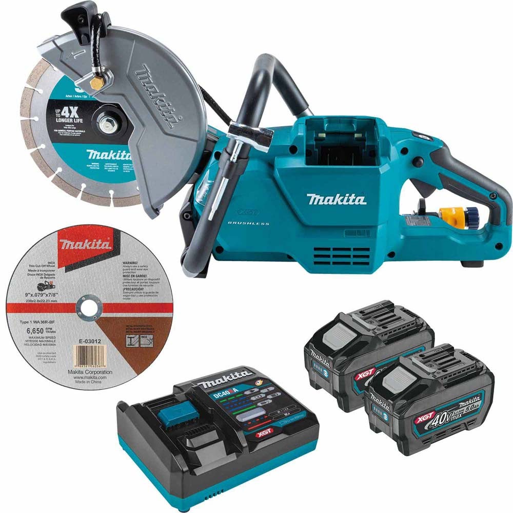 Sell your used Makita tools – Get cash for Makita GEC03T 40V max XGT Brushless Cordless 9" Power Cutter Kit, with AFT, Electric Brake (5.0 Ah) at WeBuyTool.com