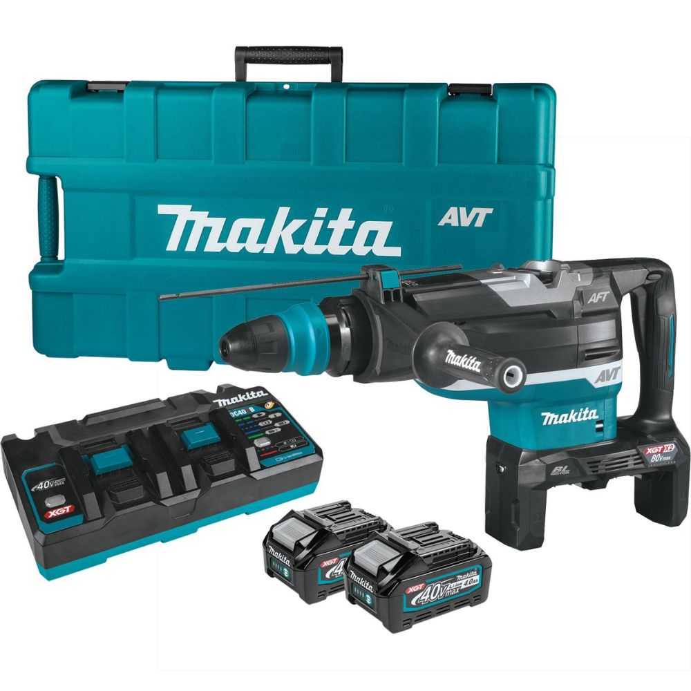 Sell your used Makita tools – Get cash for Makita GRH06PM 80V max (40V max X2) XGT Brushless 2" AVT Rotary Hammer Kit, accepts SDS-MAX bits, AFT, dual port charge, AWS Capable, case (4.0Ah) at WeBuyTool.com