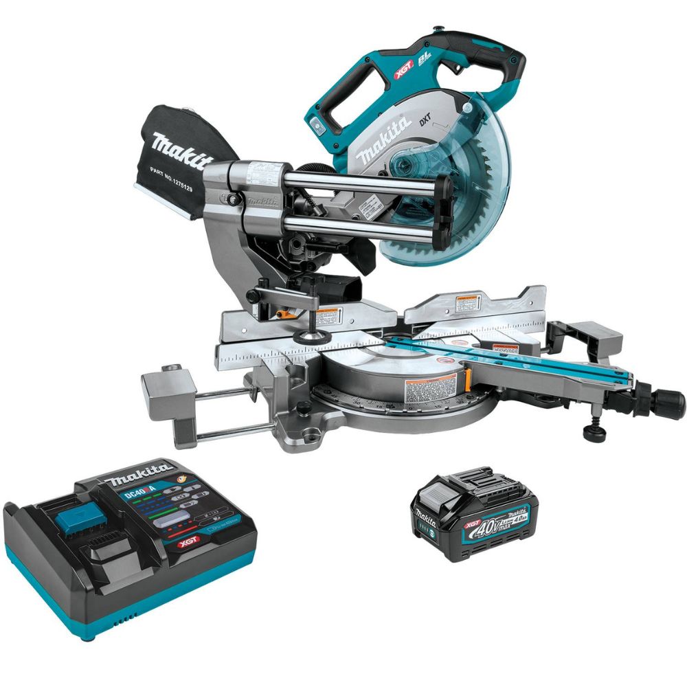 Sell your used Makita tools – Get cash for Makita GSL02M1 40V max XGT Brushless Cordless 8-1/2" Dual-Bevel Sliding Compound Miter Saw Kit, AWS Capable, with one battery (4.0Ah) at WeBuyTool.com
