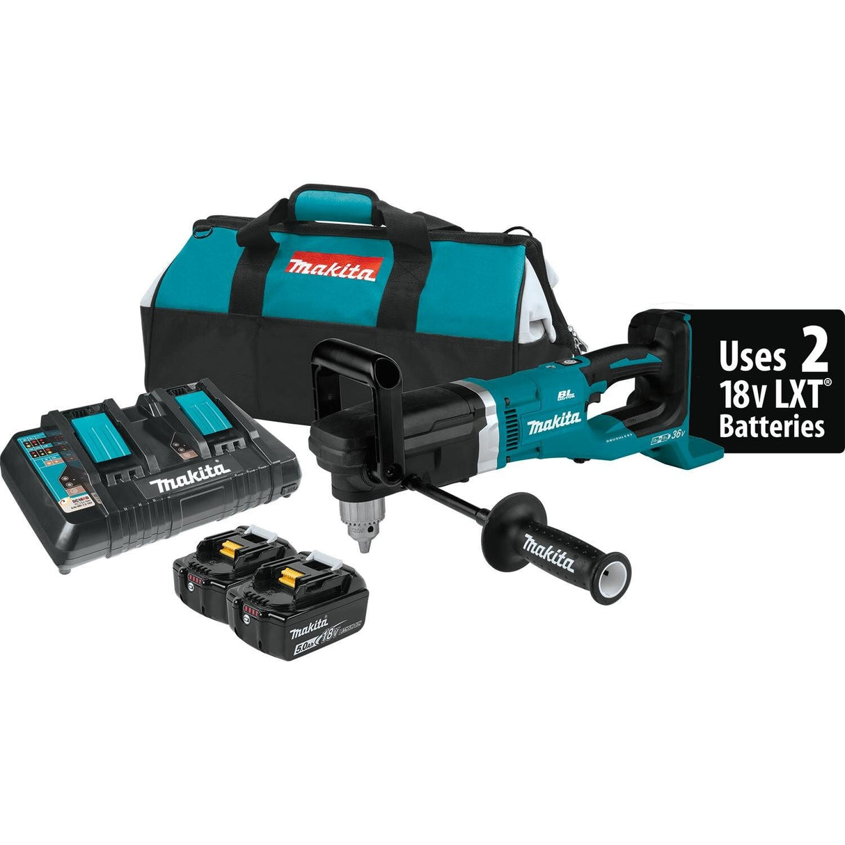 Sell your used Makita tools – Get cash for Makita XAD03PT 18V X2 LXT Lithium‑Ion Brushless Cordless 1/2" Right Angle Drill Kit at WeBuyTool.com