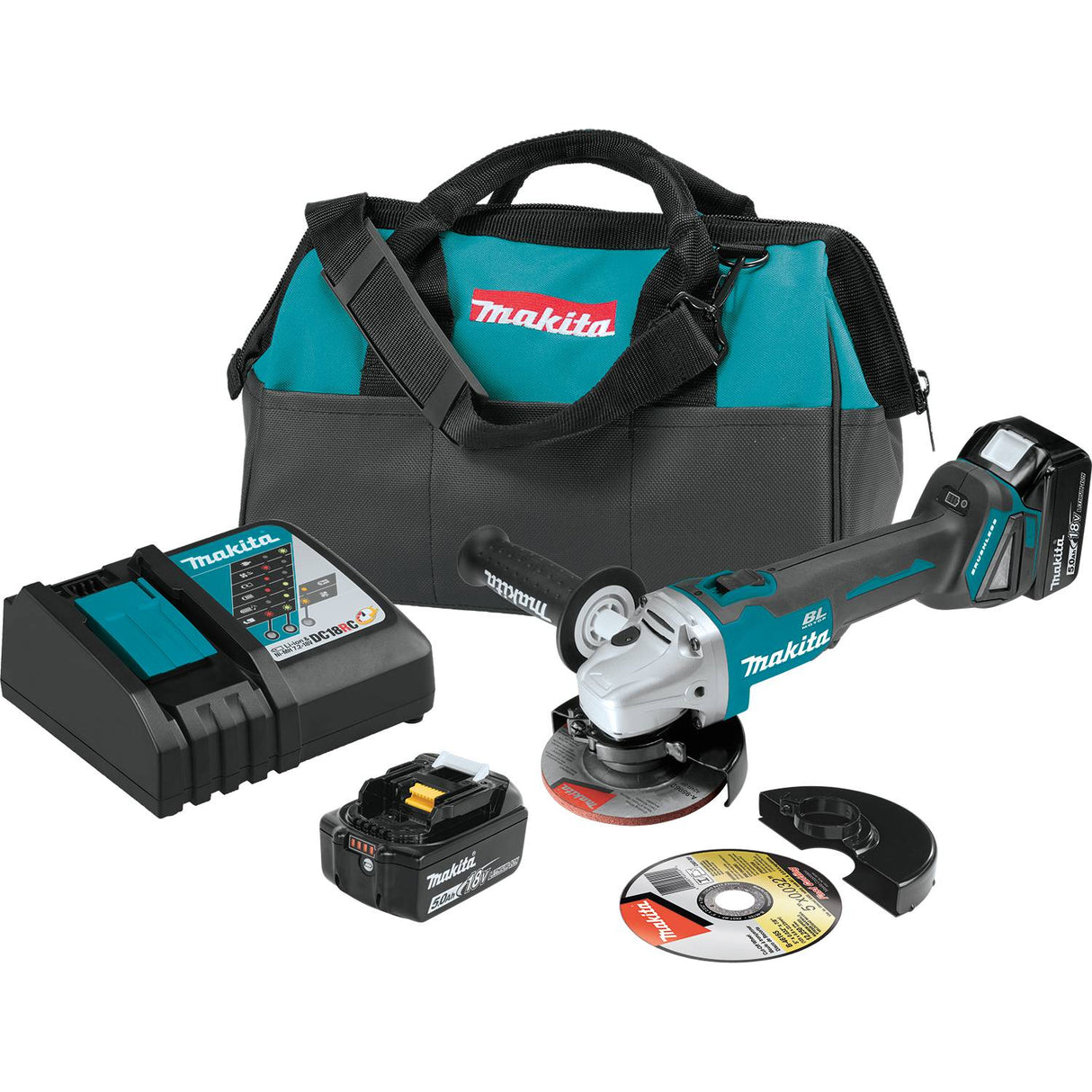 Sell your used Makita tools – Get cash for Makita XAG04T 18V LXT Lithium-Ion Brushless 4-1/2" / 5" Angle Grinder Kit at WeBuyTool.com