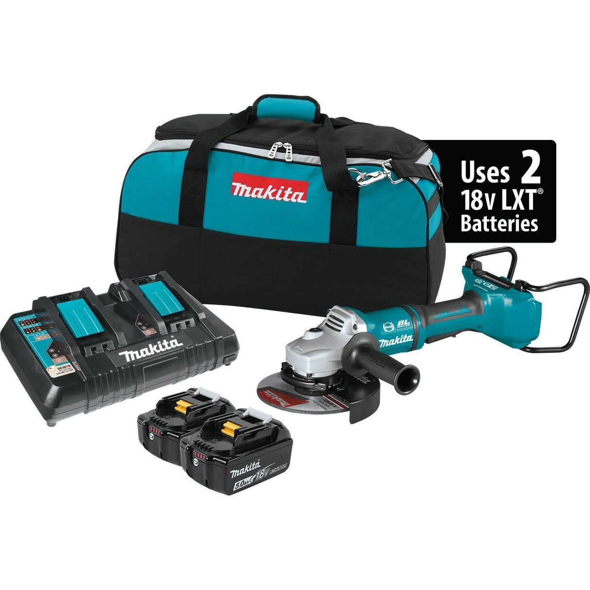 Sell your used Makita tools – Get cash for Makita XAG12PT1 18V X2 LXT (36V) Brushless 7" Cut-Off/Angle Grinder Kit at WeBuyTool.com