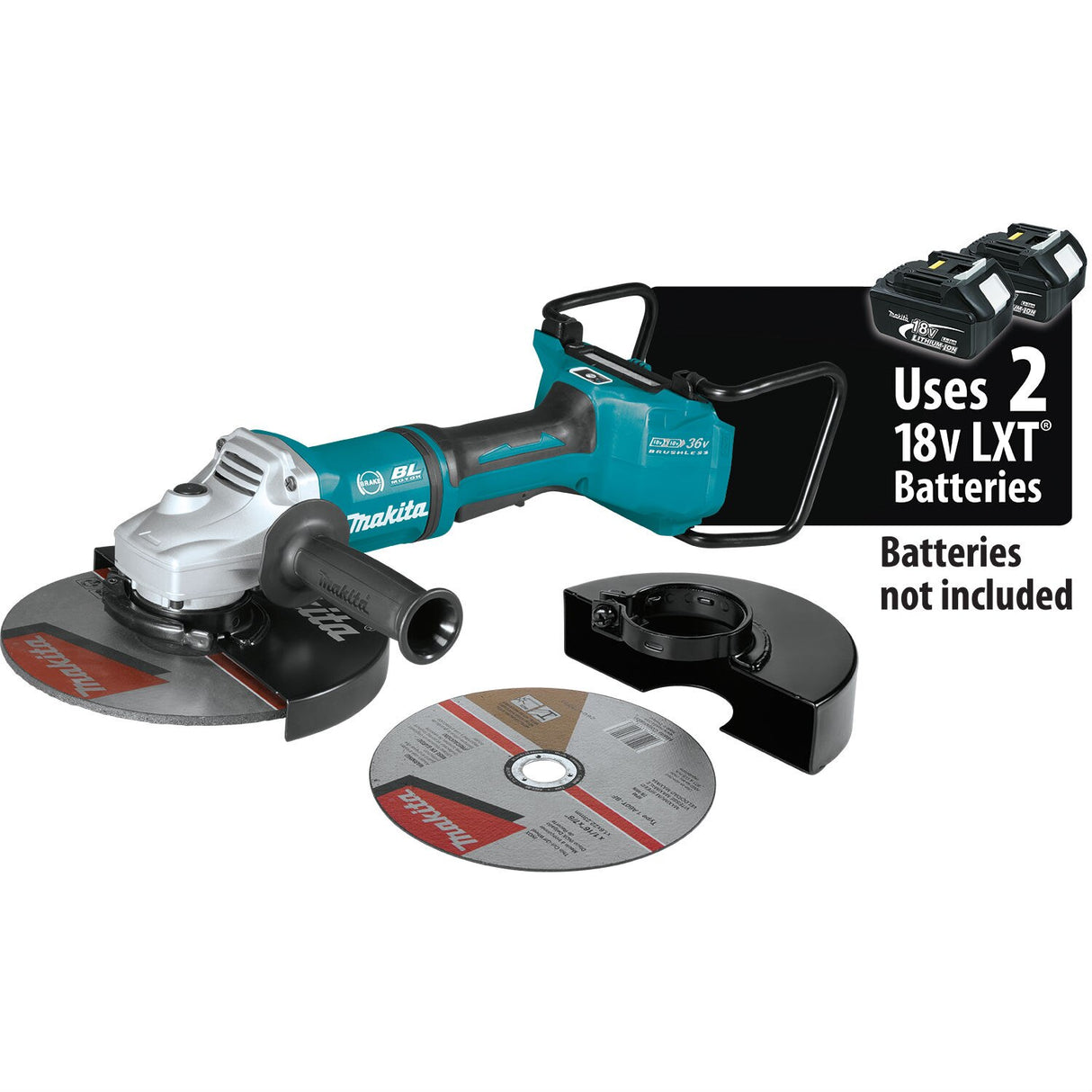 Sell your used Makita tools – Get cash for Makita XAG23ZU1 18V X2 LXT (36V) Brushless 9" Cut-Off/Angle Grinder w/ AWS at WeBuyTool.com