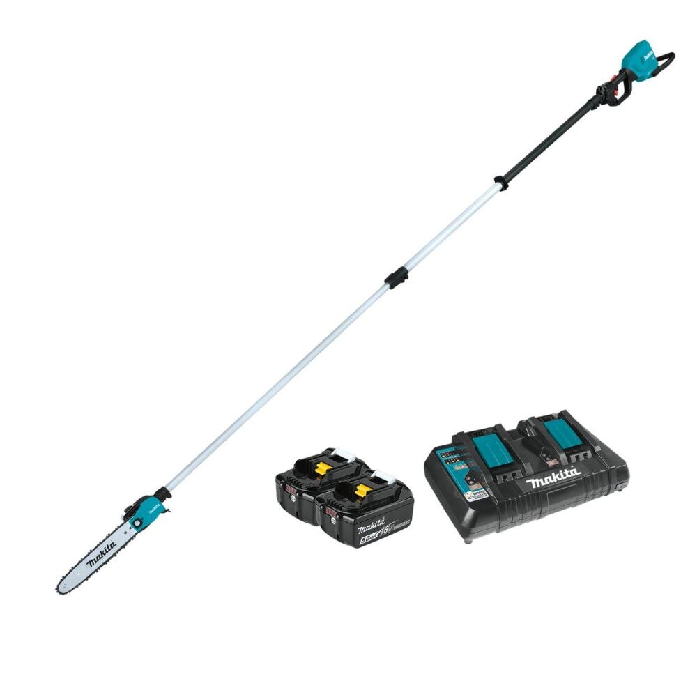Sell your used Makita tools – Get cash for Makita XAU02PTB 36V (18V X2) LXT Brushless 10" Telescoping Pole Saw Kit, 13' Length (5.0Ah) at WeBuyTool.com