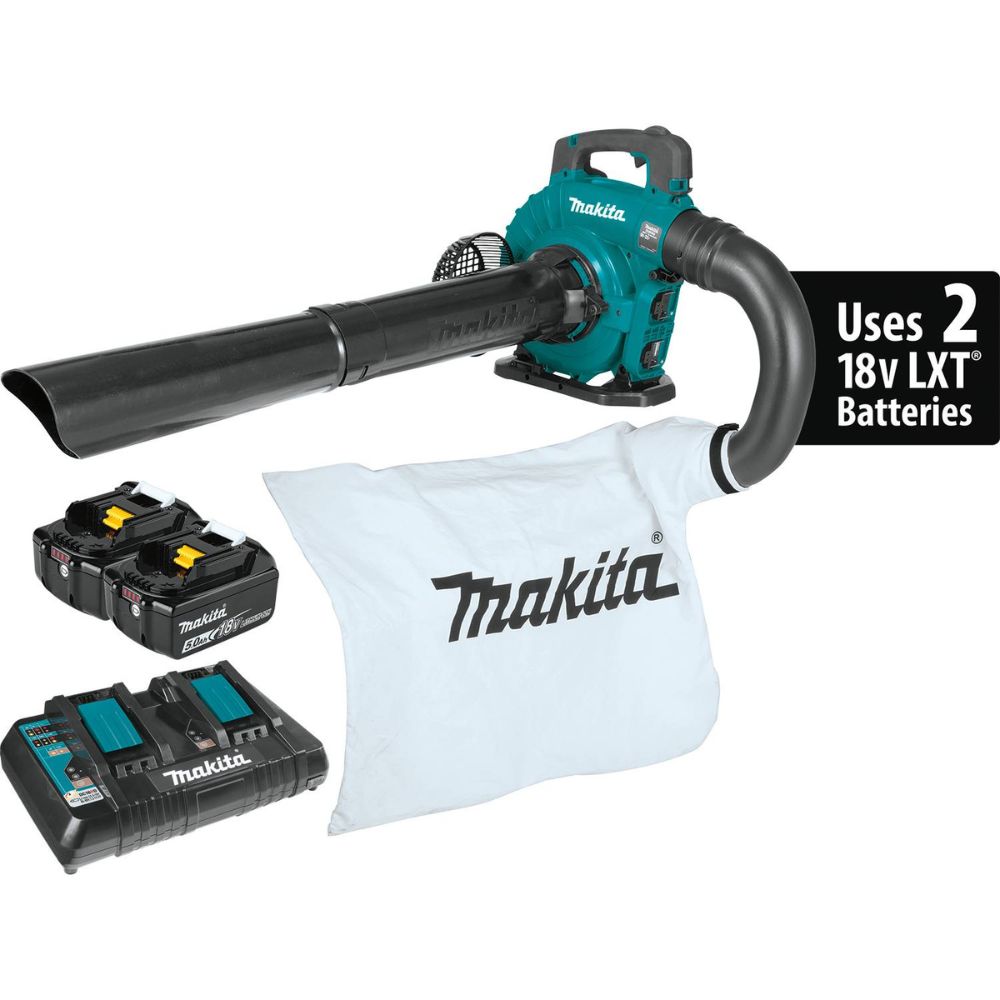 Sell your used Makita tools – Get cash for Makita XBU04PTV 36V (18V X2) LXT Brushless Blower Kit with Vacuum Attachment Kit, dual port charger (5.0Ah) at WeBuyTool.com