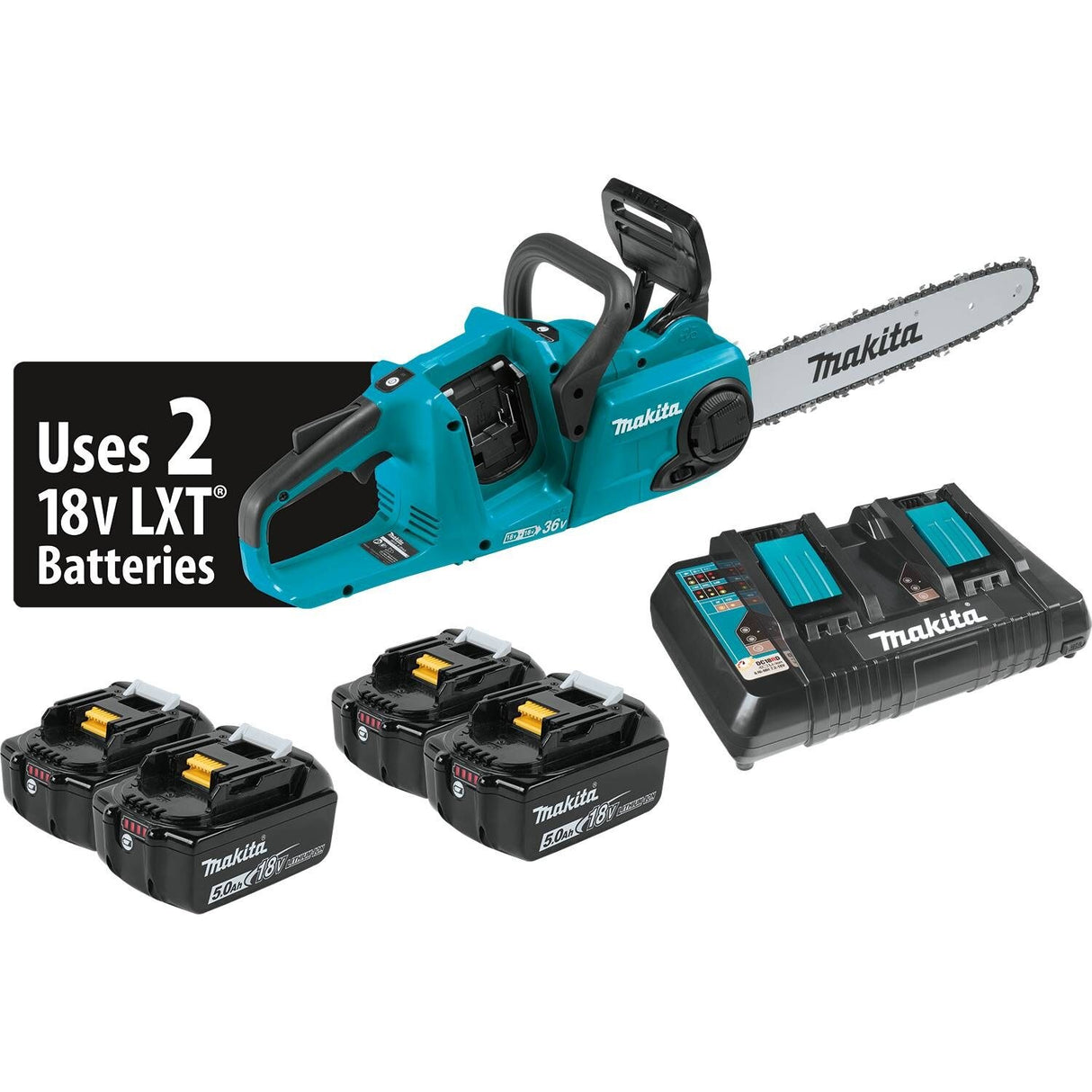 Sell your used Makita tools – Get cash for Makita XCU03PT1 18V X2 (36V) LXT Li-Ion Brushless 14" Chain Saw Kit at WeBuyTool.com