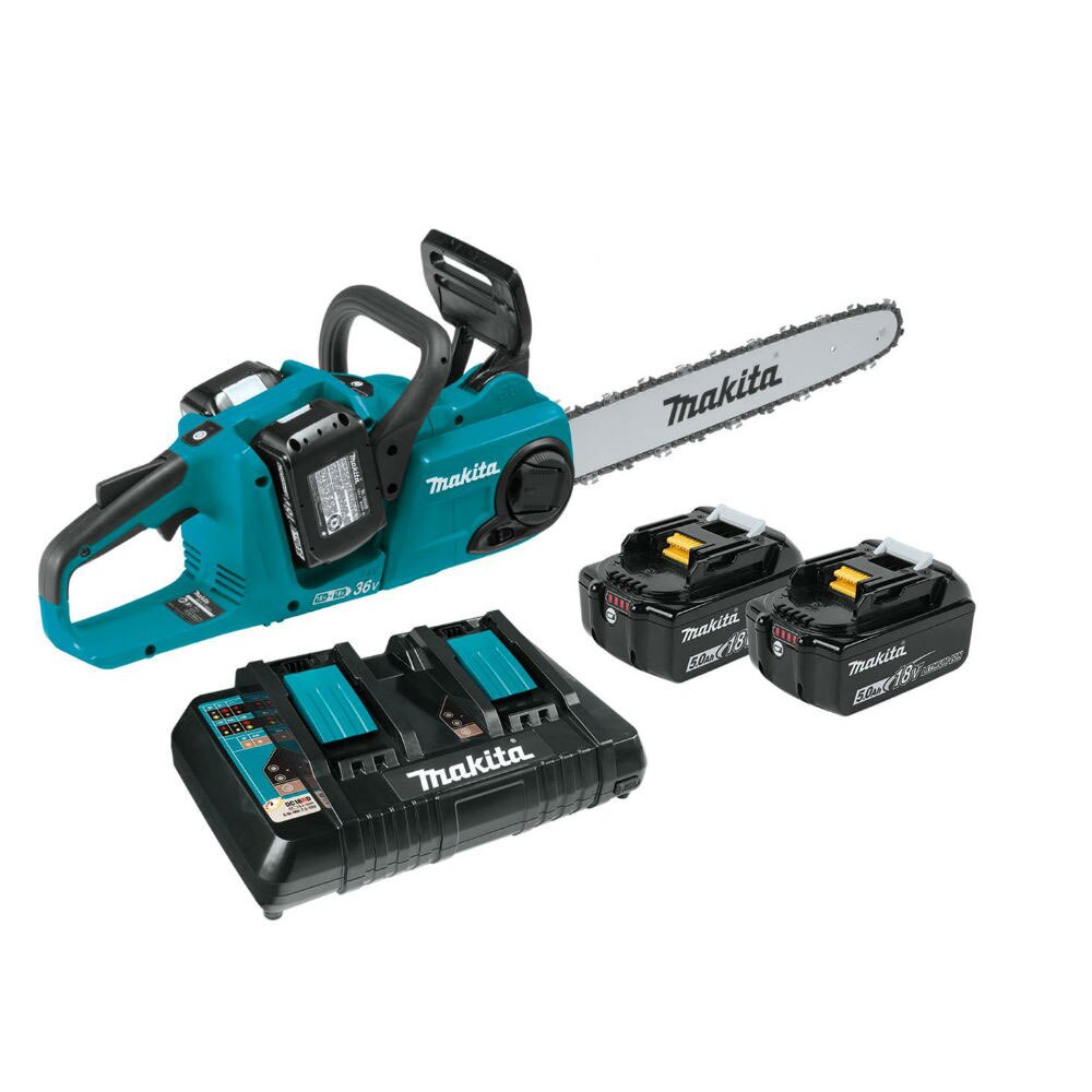 Sell your used Makita tools – Get cash for Makita XCU04PT1 18V X2 (36V) LXT 16" Chain Saw Kit with 4 Batteries (5.0Ah) at WeBuyTool.com