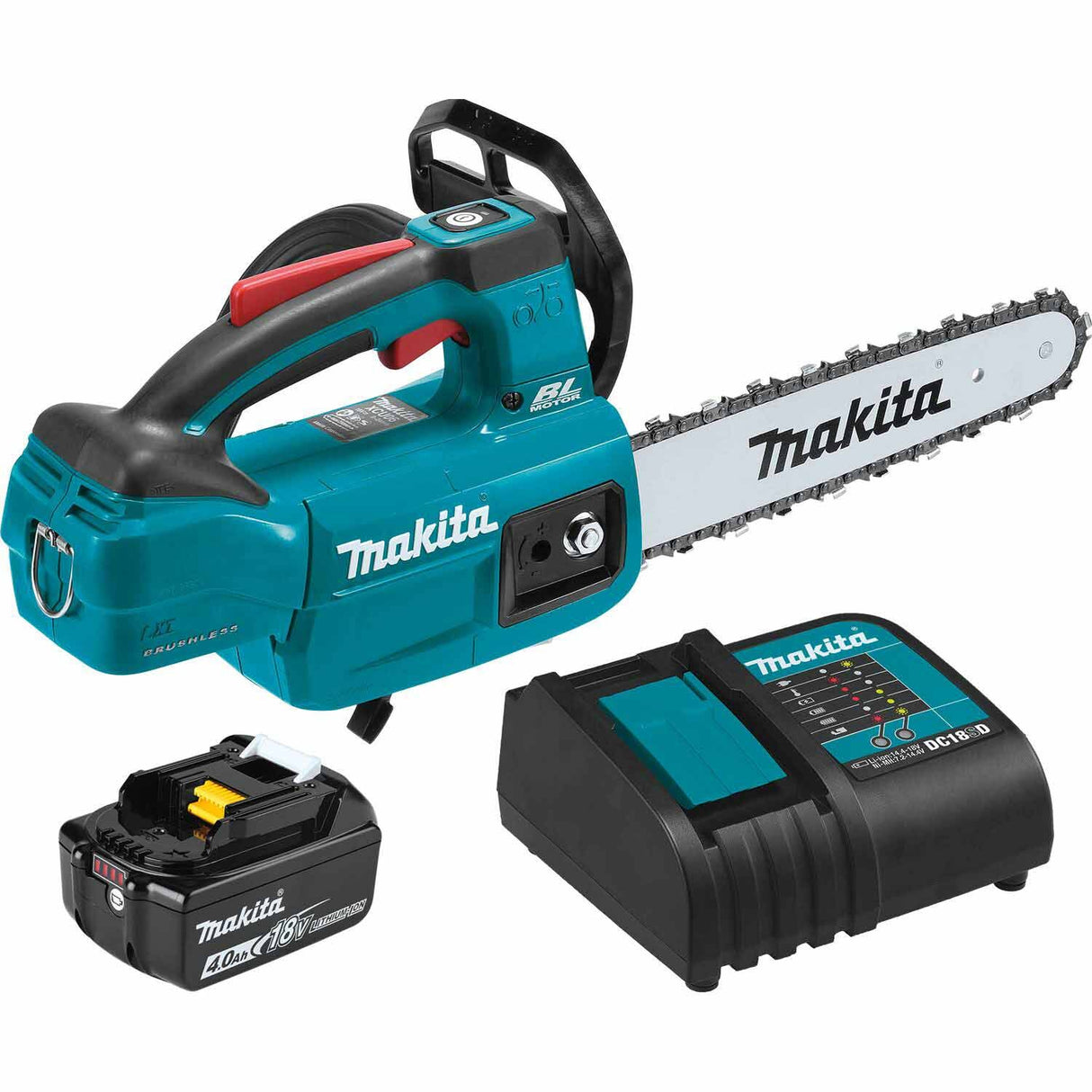 Sell your used Makita tools – Get cash for Makita XCU06SM1 18V LXT 10" Top Handle Chain Saw Kit (4.0Ah) at WeBuyTool.com