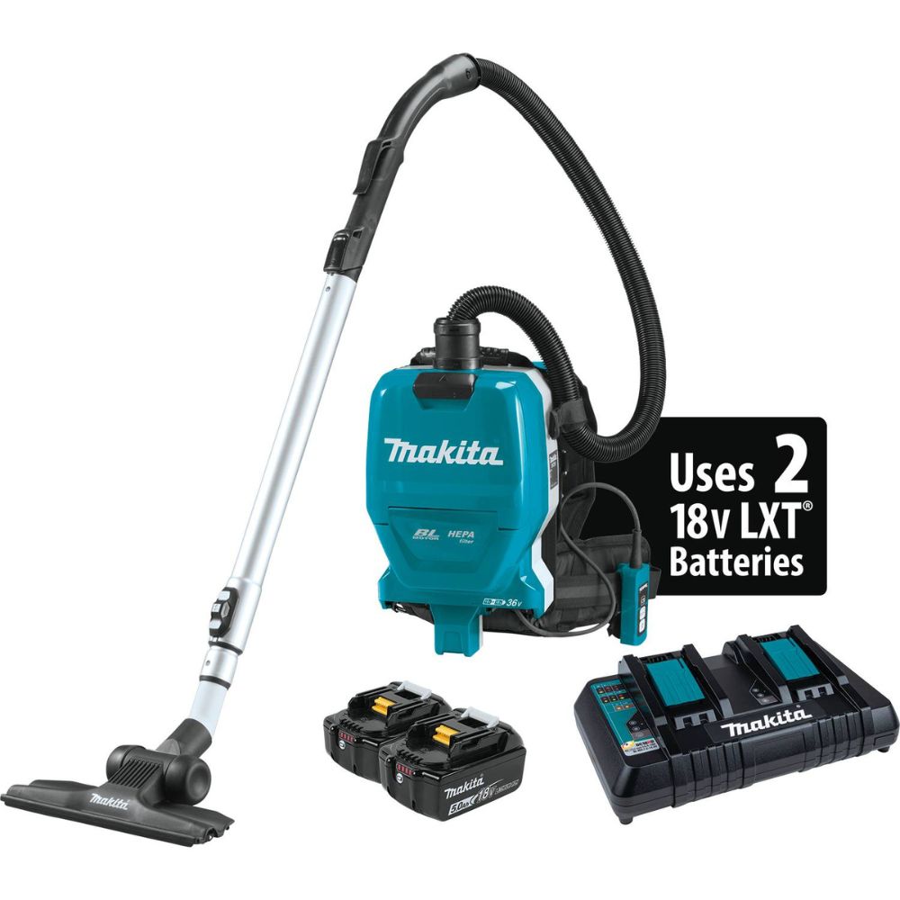 Sell your used Makita tools – Get cash for Makita XCV09PT 36V (18V X2) LXT Brushless 1/2 Gallon HEPA Filter Backpack Dry Vacuum Kit, dual port charger (5.0Ah) at WeBuyTool.com