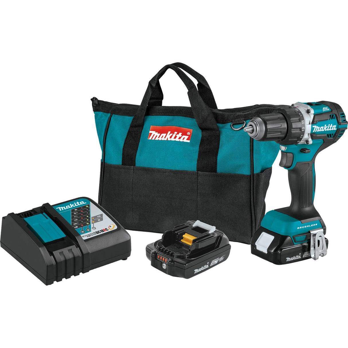 Sell your used Makita tools – Get cash for Makita XFD12R 18V LXT Li-Ion Compact Brushless Cordless 1/2" Driver-Drill Kit, 2.0 Ah at WeBuyTool.com