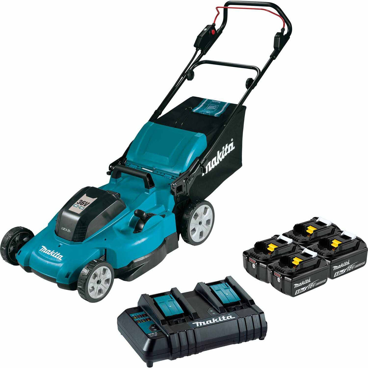 Sell your used Makita tools – Get cash for Makita XML10CT1 36V (18V X2) LXT® 21" Lawn Mower Kit with 4 Batteries at WeBuyTool.com