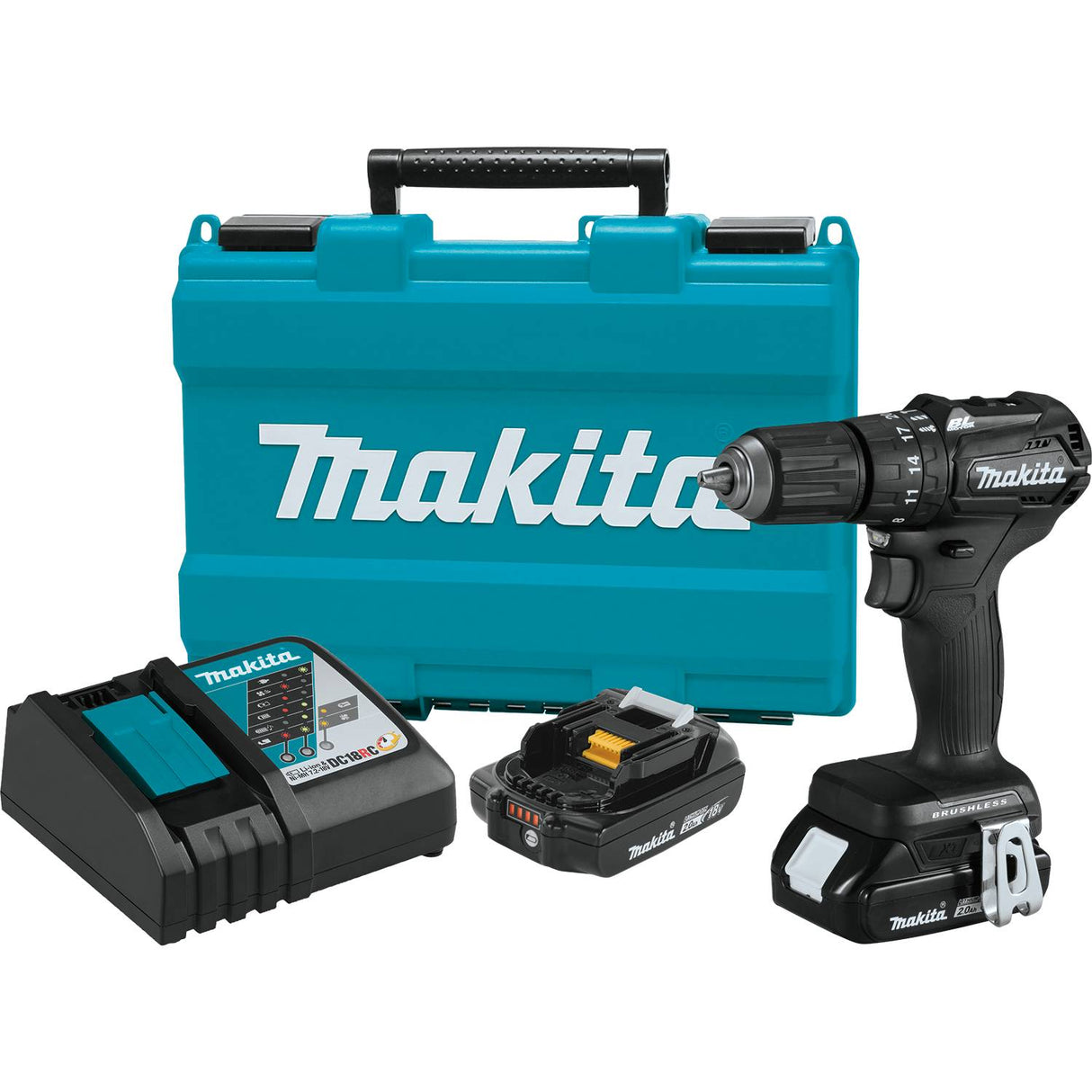 Sell your used Makita tools – Get cash for Makita XPH11RB 18V LXT Li‑Ion Sub‑Compact Brushless Cordless 1/2" Hammer Driver‑Drill Kit (2.0Ah) at WeBuyTool.com