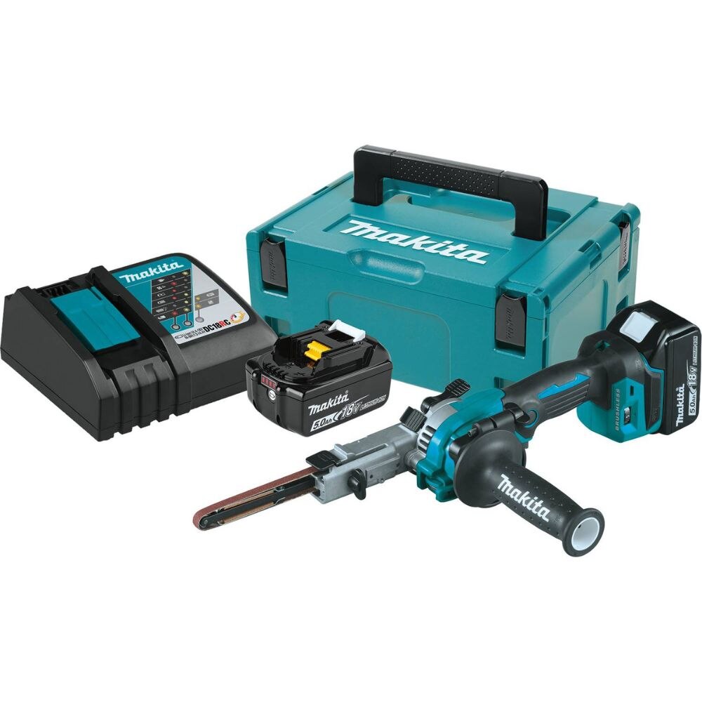 Sell your used Makita tools – Get cash for Makita XSB01TJ 18V LXT Lithium-Ion Brushless Cordless 3/8" x 21" Detail Belt Sander Kit, Bag (5.0Ah) at WeBuyTool.com