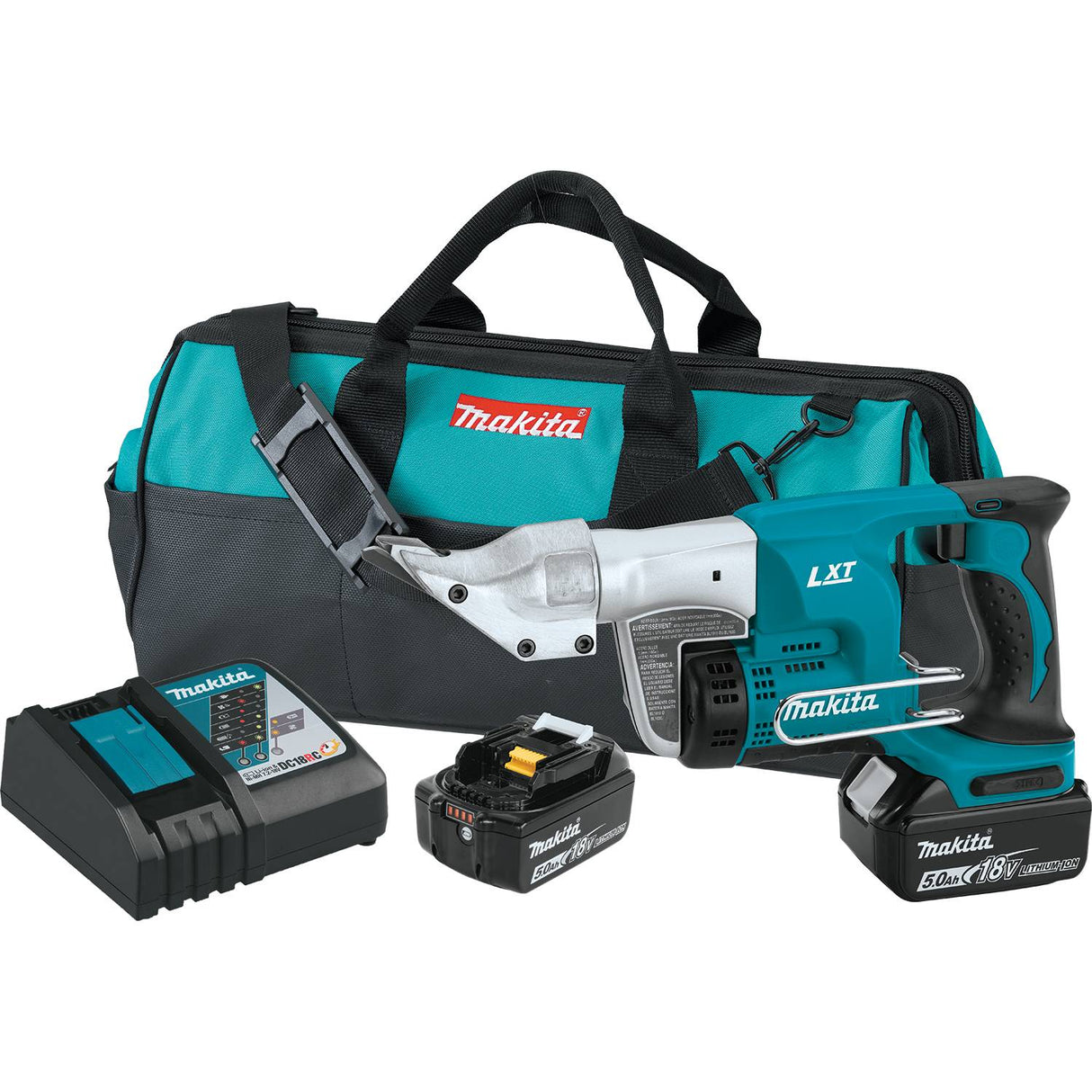 Sell your used Makita tools – Get cash for Makita XSJ01T 18V LXT Li-Ion 18 Gauge Straight Shear Kit at WeBuyTool.com