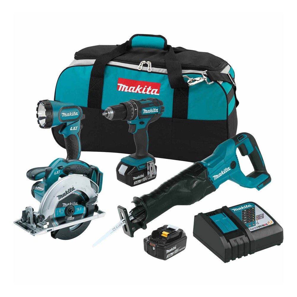 Sell your used Makita tools – Get cash for Makita XT442 18V LXT Li-Ion Cordless 4-Piece Combo Kit 3.0 Ah at WeBuyTool.com