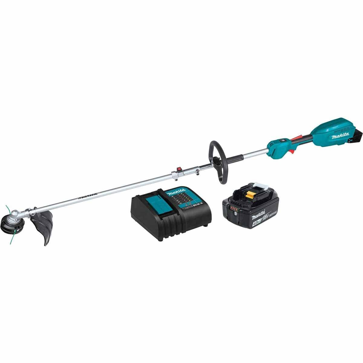Sell your used Makita tools – Get cash for Makita XUX02SM1X1 18V LXT® Lithium-Ion Brushless Cordless Couple Shaft Power Head Kit With 13" String Trimmer Attachment, with one battery (4.0Ah) at WeBuyTool.com