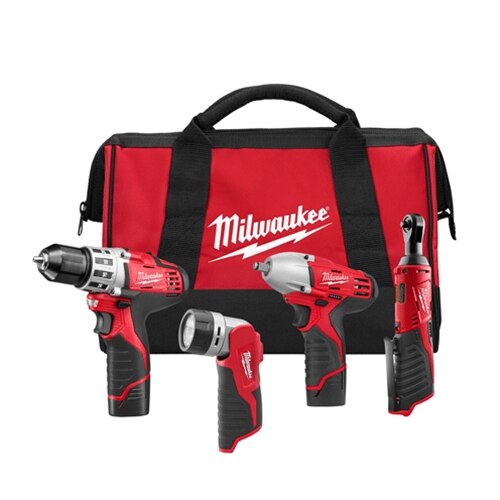 Sell your used Milwaukee tools – Get cash for Milwaukee 2493-24 M12 Cordless LITHIUM-ION 4 Tool Combo Kit at WeBuyTool.com