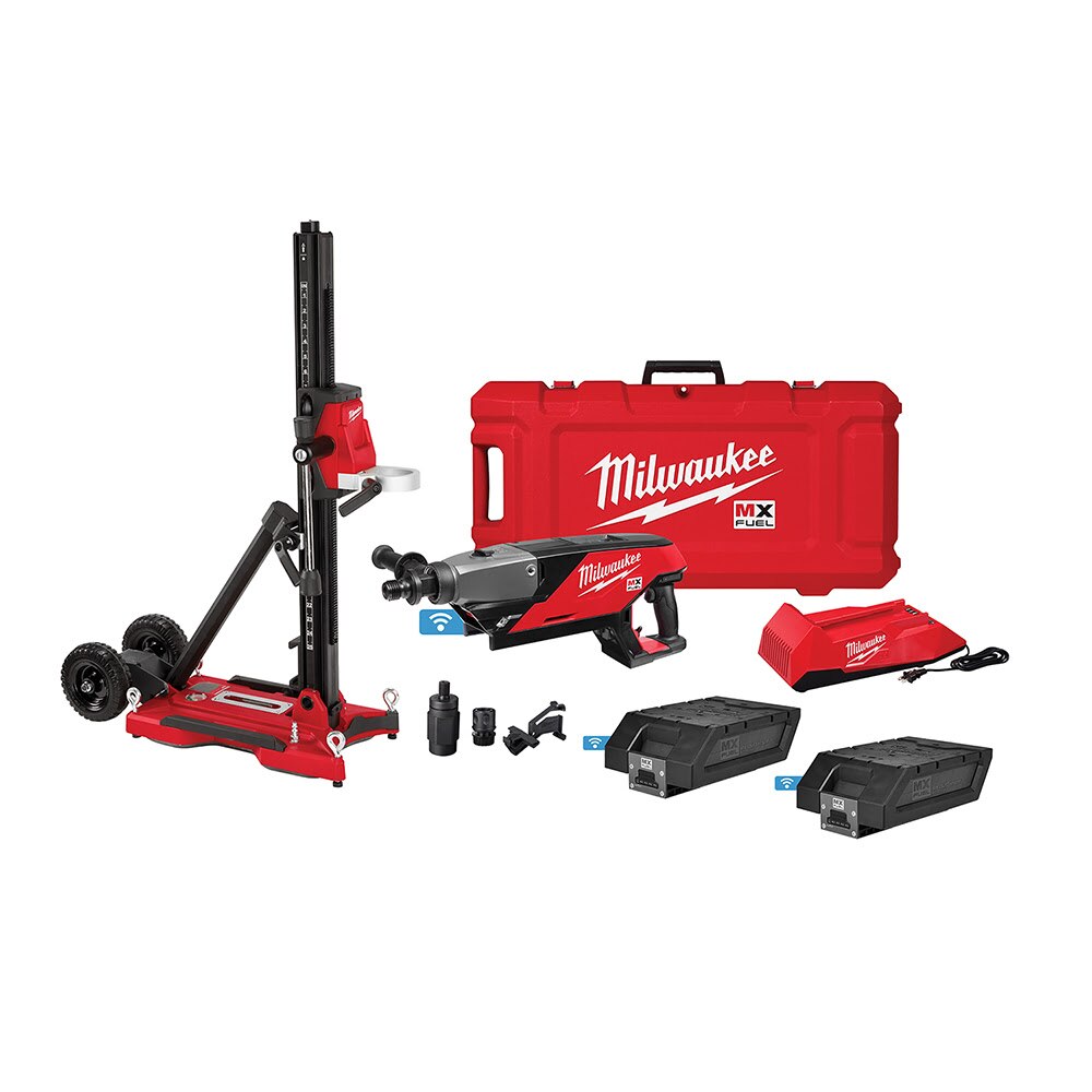 Sell your used Milwaukee tools – Get cash for Milwaukee MXF301-2CXS MX FUEL Handheld Concrete Core Drill Kit w/ Stand, Two Batteries and Charger at WeBuyTool.com