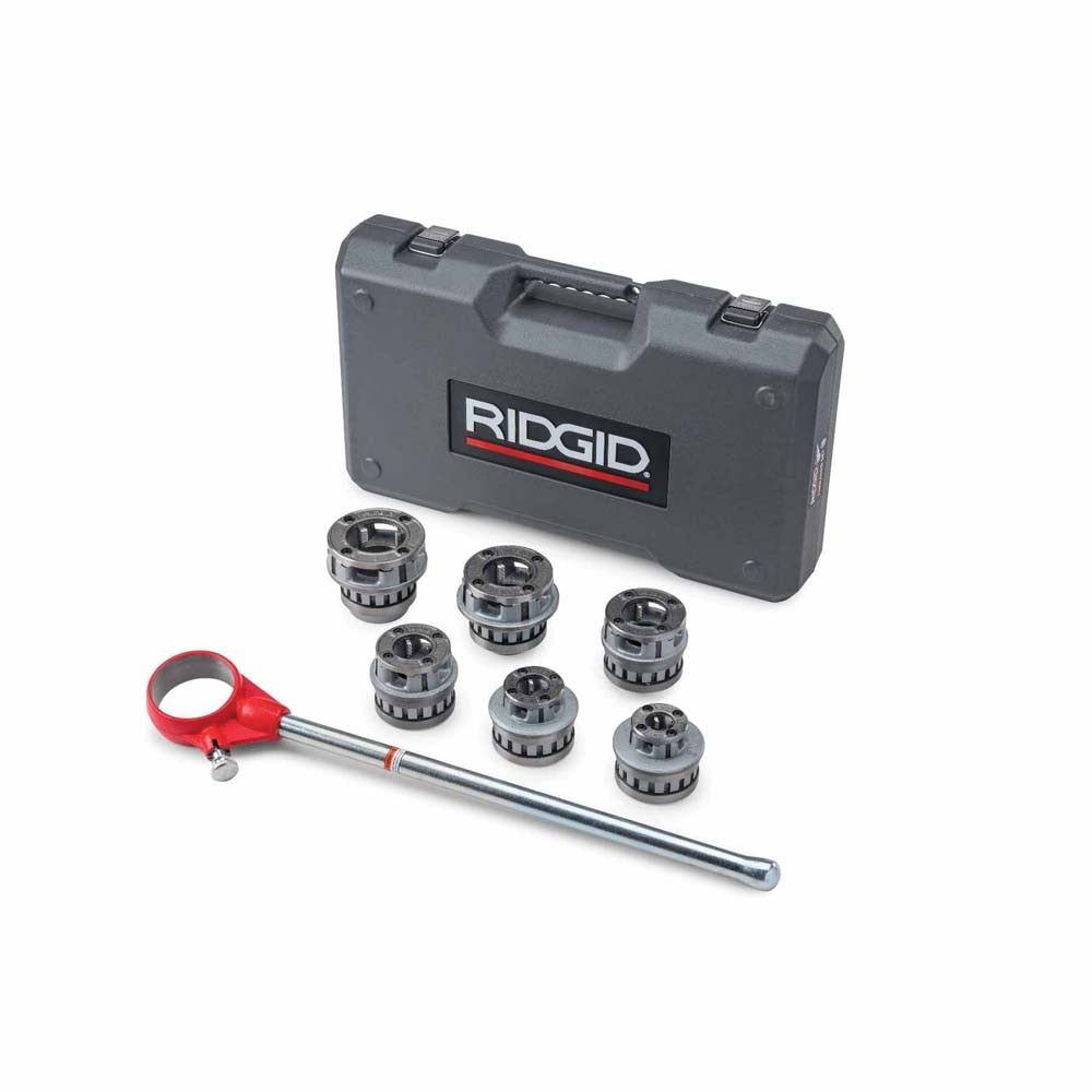 Sell your used Ridgid tools – Get cash for RIDGID 55207 Threader, 12-R 1/2" - 2 " NPT Exposed Ratchet Threader Set for Plastic Coated Pipe at WeBuyTool.com