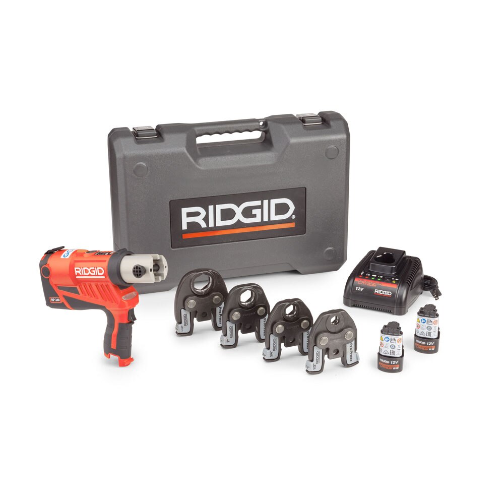 Sell your used Ridgid tools – Get cash for RIDGID 57398 RP240 RP 240 Compact Press Tool Kit with 1/2"-1-1/4" ProPress Jaws at WeBuyTool.com