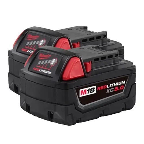 Sell your used Milwaukee tools – Get cash for Milwaukee M18 Red Lithium 5.0 Ah XC Battery 2 PACK 48-11-1852 at WeBuyTool.com