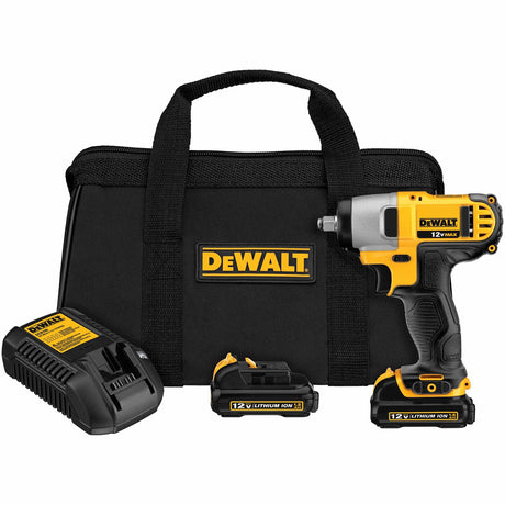 Sell your used Dewalt tools – Get cash for DeWalt DCF813S2 3/8" 12V MAX Cordless Impact Wrench Kit at WeBuyTool.com