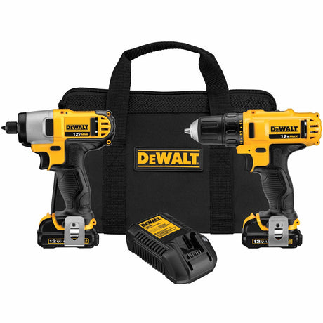 Sell your used Dewalt tools – Get cash for DeWalt DCK211S2 12V MAX Cordless Drill / Impact Driver Combo Kit at WeBuyTool.com