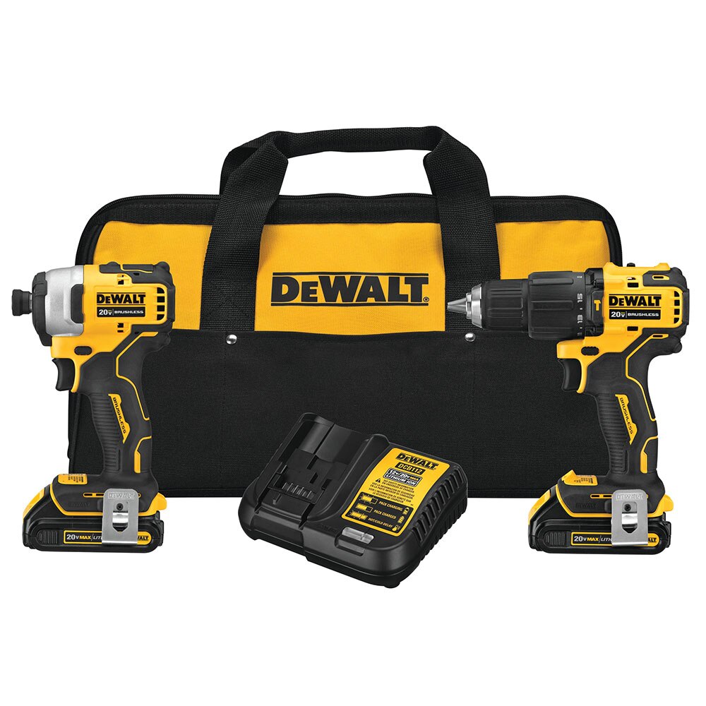Sell your used Dewalt tools – Get cash for DeWalt DCK279C2 ATOMIC 20V 1/2" MAX Hammer Drill/Driver &amp; Impact Driver Kit at WeBuyTool.com