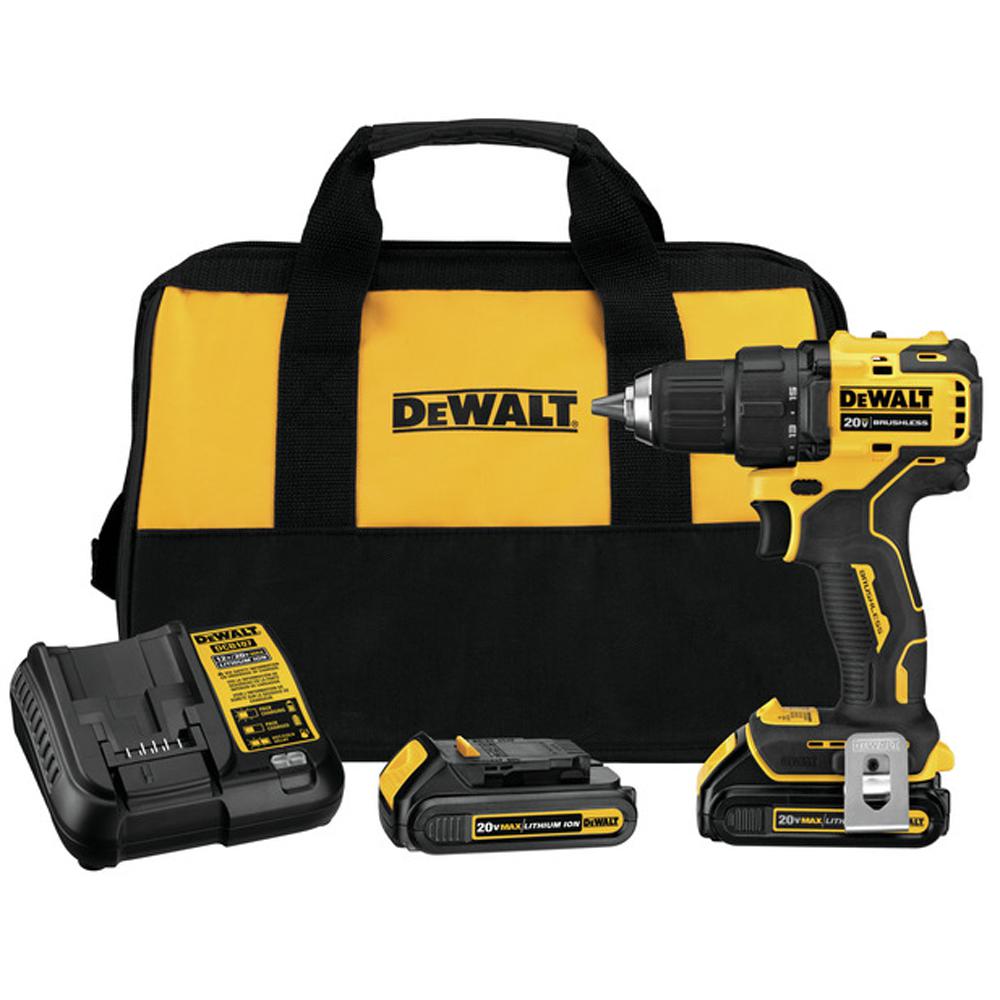 Sell your used Dewalt tools – Get cash for DeWalt DCD708C2 ATOMIC 20V MAX* Brushless Compact Drill/Driver Kit at WeBuyTool.com