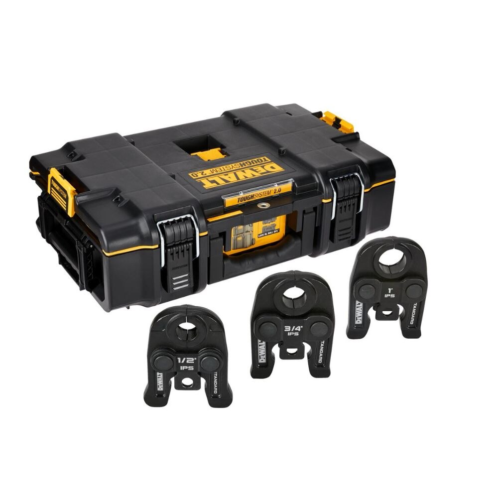 Sell your used Dewalt tools – Get cash for DEWALT DCE202K 1/2 in. to 1 in. Standard IPS Press Jaws Kit at WeBuyTool.com