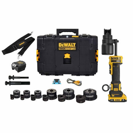 Sell your used Dewalt tools – Get cash for DeWalt DCE600D1K2 20V MAX Hydraulic Knockout Tool Kit w/ 1/2'' - 2'' Punch and Die Set at WeBuyTool.com