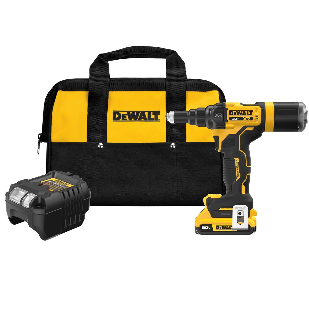 Sell your used Dewalt tools – Get cash for DeWalt DCF403D1 20V MAX XR Brushless Cordless 3/16" Rivet Tool Kit at WeBuyTool.com